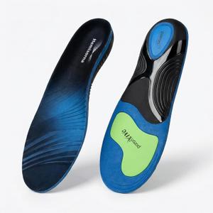 High Arch Support Insoles, 220lbs+ Heavy Duty Orthotic Inserts for Plantar Fasciitis Relief, Rigid Shoe Inserts for Flat Feet, Overpronation, Shock Absorbing Work Boot Insoles, Men&Women (S)