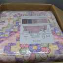 6x9 Area Rugs for Living Room, Stain Resistant Machine Washable Rug, Non Slip Backing Boho Rugs for Bedroom, Printed Soft Vintage Carpet Lilac Lavender Purple 6 x 9