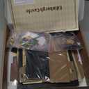 SUNNINO Miniature Dollhouse Kit, DIY Mini House Building Kits for Adults to Building with Furnitures Tiny House Bookshelf Decor Christmas Birthday Gifts for Family Lovers, Edinburgh Castle