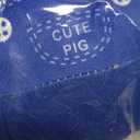 Active Moving Pet Plush Toy, Interactive Dog Toys Pet Bouncing Balls, USB Rechargeable Interactive Washable Cartoon Pig Plush Sound Electronic Dog Toy, Small Cute Squeaky Pig Dog Toy (Blue)