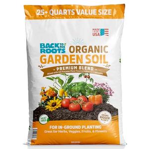 Back to The Roots 25.7qt (1 Cubic ft) Organic Premium Blend Garden Soil