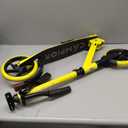 Campior Kick Scooter for Ages 6+, for Kids, Teens, and Adults, Max Load 240 LBS, Foldable, 8-inch Big Wheels for Kids and Adults, with Kickstand, 3 Adjustable Levels, Child Safety Approved, Yellow