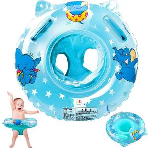 Baby Swimming Float, Inflatable Swimming Ring with Float Seat for 6 Months-6 Years Children (Blue)