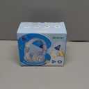 iClever BTH12 Kids Bluetooth Headphones,Colorful LED Lights Kids Headphones Wireless,74/85dBA Safe Volume,85H Playtime,Fast Charging,Bluetooth 5.2,Over Ear,Built-in Mic for iPad/Tablet/Airplane,Blue