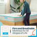 Linenspa 6 Inch Mattress - Firm Feel - Bonnell Spring with Foam Layer - Mattress in a Box - Youth or Kids Bed - Guest Bedroom - Durable and Breathable Support - Affordable - Twin XL Size