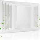 S97013662 Nutone Bathroom Fan Cover Grille and Lens Assembly Kit Compatible with Broan Nutone bathroom fan cover 655, 656, 657, 659, 695, HFL695, 696 Bathroom Vent Cover