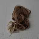 TISHINING Medium Rose Blonde Wavy Wigs for White Women Layered Ombre Rose Blonde to White Beach Wave Bob Wig Natural Looking Daily Party Synthetic Hair Wig