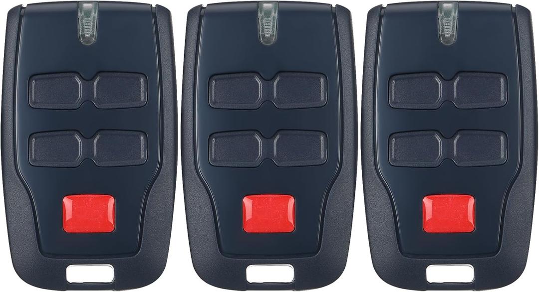 Kingdder 3 Pcs 4 Channel Remote Control Compatible with BFT Mitto B RCB04 R1, 433.92mhz Gate Opener Remote Control Transmitter for All Kinds of Doors, Easy to Program