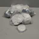 100 Sets 75mm(3 inch) Button Parts for Button Maker Machine 75mm, Round Badge Button Making Supplies Blank Pin Back, Includes Metal Cover, Plastic Button Back Cover, Clear Film&Blank Paper