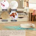 BOXOB 8pcs Replacement Mop Pads for Narwal Freo Pro X Ultra/Freo Z Ultra / T10 / J3 / J4, Premium Microfiber Washable Reusable Mop Cloth for Robot Vacuum Cleaner Accessories (White)