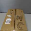 Metal Raised Dog Bowl, 10" Height Tall Elevate Dog Feeder Stand with 2 Stainless Steel 42oz Bowls & 16x24 Non-Slip Mat  Stronger Dogs Food & Water Bowl Stand (Grey)