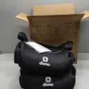 Diono Solana, No Latch, Pack of 2 Backless Booster Car Seats, Lightweight, Machine Washable Covers, Cup Holders, Black