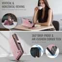 Defencase for Samsung Galaxy S26 Ultra Magnetic Wallet Case Compatible with Magsafe with RFID Blocking Zipper & Card Holder Women, PU Leather Detachable Phone Case for Galaxy S26 Ultra 6.9", Rose Pink