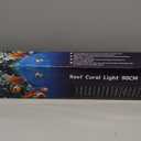 72W LED Saltwater Aquarium Light, Marine Led for Coral with White, Blue, Cyan, UV Violet LEDs Dimmer Timer for SPS/LPS Corals Fish Tanks (35-42in)