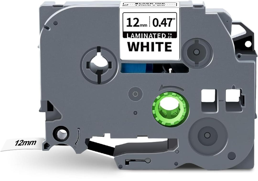Labelwell 3-Pack TZe-231 Label Tape Compatible for Brother TZe 12mm 0.47 Inch Laminated White TZ-231 TZe231 1/2 Inch for Ptouch PT-D220 PT-D210 PT-H110 D410 D600 Label Maker, Black on White