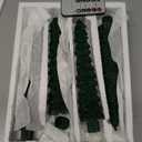 4 Pcs Christmas Tree-Shaped Flameless Taper Candles with Remote and Timer, 9.8'' Real Wax LED Window Candlesticks, 3D Flame Wick Battery Operated Christmas Tree Candles for Holiday Decoration (Green)