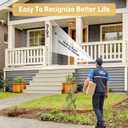 7 Inch Black House Numbers, Floating Flush Mount Aluminum Address Numbers, Modern Metal Numbers for Houses  Large, Weatherproof, Easy to Install Number 8