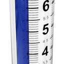 2 Pcs 7-Inch Capacity Plastic Rain Gauge Tube, Outdoor Water Gauge for Yard & Garden, Accurate Weather Measurement Tool with Easy-Read Markings, Durable & Lightweight(Blue Strip)