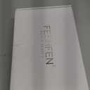 FESHFEN Blonde Wigs with Bangs - Long Layered Straight Light Blonde Natural Looking Synthetic Hair Wig for Women Daily Party Use, 18 inch