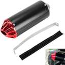28mm 1.1" Exhaust Muffler Silencer Pipe for CRF50 XR50 KLX Coolster SSR Thumpstar TTR YCF Lifan Apollo 50cc 70cc 90cc 110cc 125cc Chinese Pit Trail Dirt Bike Mini Bike Motorcycle Motocross Parts Red