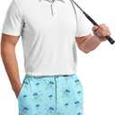 Golf Shorts Men 7 Inch Inseam Mens Casual Hiking Dress Shorts with Zipper Pockets (Blue, XL)