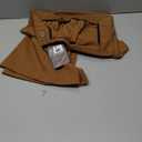 FUNYYZO Wide Leg Pants Women's High Elastic Waisted in The Back Business Work Trousers Long Straight Suit Pants (S, Caramel (Thin))