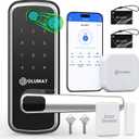 Olumat Smart Lock with Door Sensor - Fingerprint, Code, Keyless Entry - Easy Installation