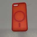 SUPFINE Magnetic for iPhone SE Case 2022 (3rd)/2020 (2nd), iPhone 8 Case (Compatible with MagSafe) (Military Grade Drop Protection) Slim Translucent Matte Phone Case,Red