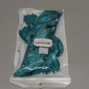 Winlyn 20 Pcs Teal Glitter Bay Leaf Sprays Artificial Christmas Tree Picks Sprays 12.7" Tall for Teal Christmas Tree Winter Wreath Swag Floral Arrangement Vase Wedding Bouquet Centerpiece Decoration