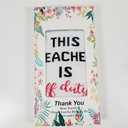 Best Teacher Ever Socks “This Teacher Is Off Duty” Sole Women's One Size 6 - 11 (Pack Of 4Pairs)