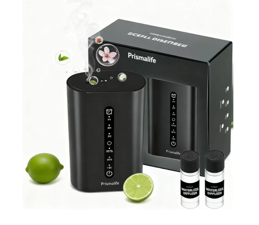 2025 Upgrade Smart Plug in Diffuser, Waterless Scent Diffusers for Home Cover Up to 800 Sq. Ft with 3 Mist Levels & Timers, Waterless Essential Oil Diffuser with RGB Lighting for Home, Office