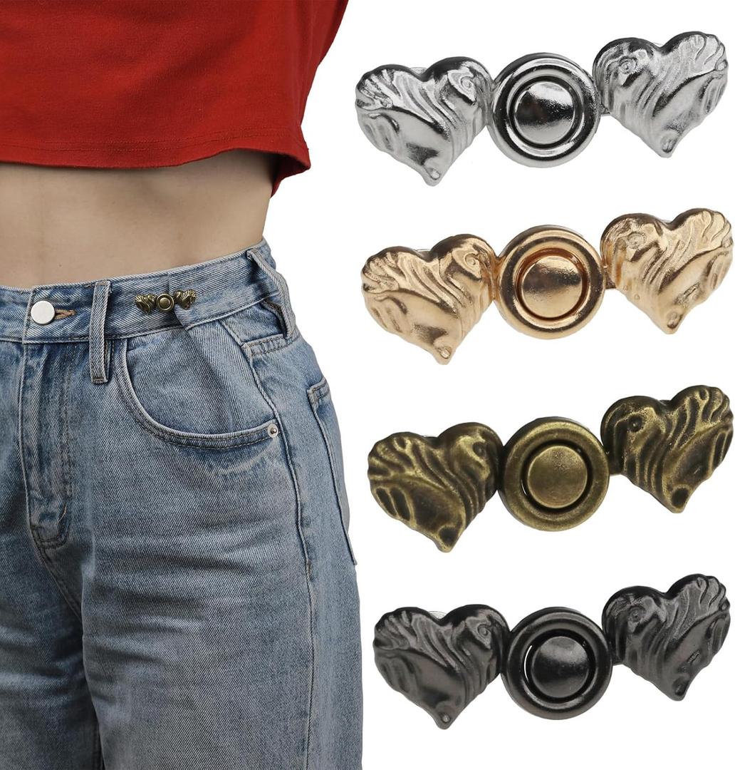 Pants Tightener for Women's Waist Jean Tightening Clips Jean Pins to Make Waist Smaller Adjust Waist Clips Pant Pins 