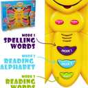 Preschool ABC Learning Toy, Interactive Educational Butterfly Toy for Toddlers, Animal Sounds & Music, Early Development See and Say Baby Toys for 3 Year Old Boys & Girls
