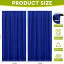 Wokceer Royal Blue Backdrop Curtain for Parties 10x8FT Photo Backdrop Drapes for Wedding Party Curtain Backdrop for Photoshoot Baby Shower Birthday Photography Background 2 Panels 5x8FT