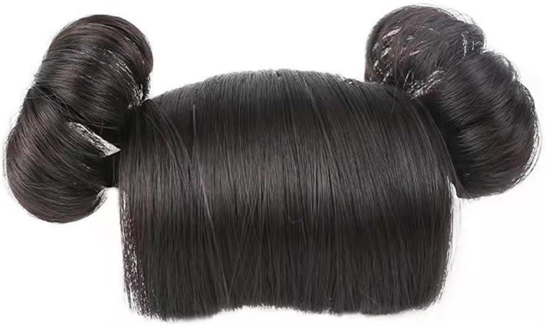 Baby Girls Wig Headwear Children's Hairband Bun Wig Hairpiece Short Curly Hair Accessory Lovely Headdress Bangs