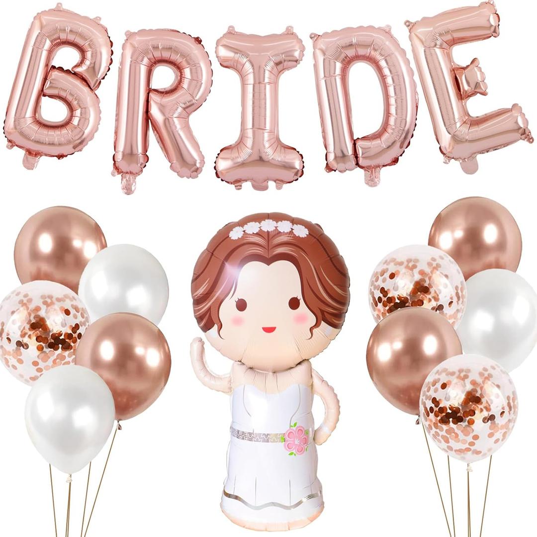 16pcs 44 Bride Balloon Bachelorette for Bride Party Decoration Bridal Shower Wedding Engagement Party Decoration Brides To Be Parties Decorations Supplies