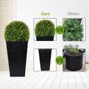 29in Artificial Plants with LED Lights,Artificial Boxwood Topiary Trees Artificial Outdoor with Pot, Artificial Plant Shrub for Front Porch Home Office Decor