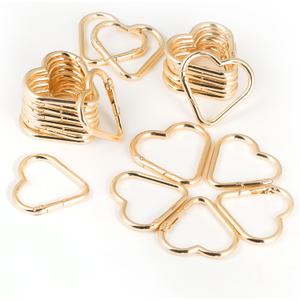 24-Pack Heart Carabiner Clips, Cute Keychain Purse Clip,Heart Ring Carabiner for Keychains,Backpacks, Keys