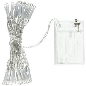 Perfect Holiday 30-LED 3M Battery Operated String Light, White Pack Of 2