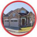 18" Convex Mirror - Wide Angle Clear View Indoor Security Mirror, Corner Mirrors with Adjustable Bracket for Garage, Warehouse, Driveway, Parking, Office & Traffic Safety