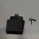 Car Vent Storage Bag, PU Leather Automotive Dashboard Organizer Pocket with Hook, Portable Vehicle Hanging Storage Pouch for Key, Coin, Cell Phone, Sunglasses (Black)