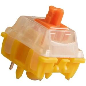 GATERON EF Curry Switch, Linear Type 50gf RGB 5 Pin Hot-swap Factory Pre-lubed for Mechanical Keyboard(110PCS, Curry)