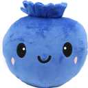 7.8inch Blueberry Plush Toy Soft Stuffed Berry Doll Smiling Fruit Plushies Educational Toy