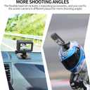 Taisioner [3pcs Flexible Adhesive Sticky Mount Compatible with Insta360 Helmet Mount X5/X4/X3/X2 GO 2/3/S Hero 13/12/11/10/9/8 Snowboard Surfboard for Insta 360 Mount Kit