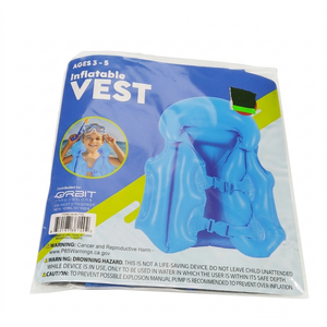 Inflatable Life Vest Ages 3-5 Pack Of 3