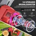 Mini Chainsaw for Milwaukee M18 Battery, 6-Inch Brushless Cordless Pruning Chain-saw, Battery Powered Mini Chainsaw for Wood Cutting, Sharp for Tree Trimming (No Battery)