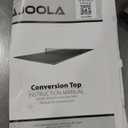 JOOLA Ping Pong Conversion Top with Net Set for Billiard and Pool Tables - Regulation Top Converts Billiards into Ping Pong Table - Includes Foam Padding for Protection - Steel Frame Option (Full Foam Back)