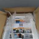 Shoe Storage, 12 Pack Shoe Organizer for Closet, Shoe Boxes Clear Plastic Stackable Shoe Containers with Lids for Size 10 (Large, White)