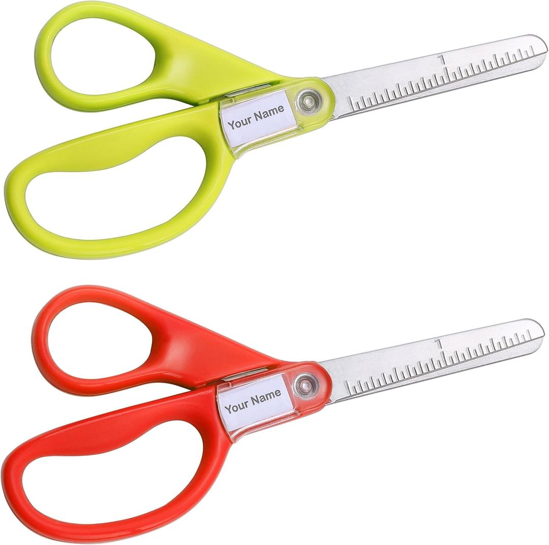 4 x Stanley 5” Kids Scissors, Blunt Tip, Safety, Comfortable, For Left and Right Handed Use, For Office School Student Crafts, Assorted Colors, 2 Pack