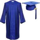 Newrara Graduation Gown Cap Tassel Set Size 48"